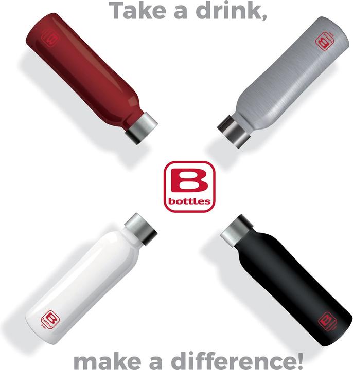 Produktbild Bugatti B bottle silber brush Twin 500 ml doppelwandig / 500 ml (0.50 l)