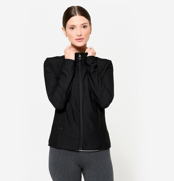 Produktbild Domyos Trainingsjacke mit Reissverschluss Damen - schwarz (XL)