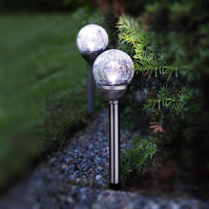 Actual product image Solar glass ball lamp LED Ø 6 cm (IP44)