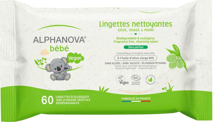 Produktbild Alphanova BB Pflegetücher ohne Parfum und Alkohol (60 Stück)