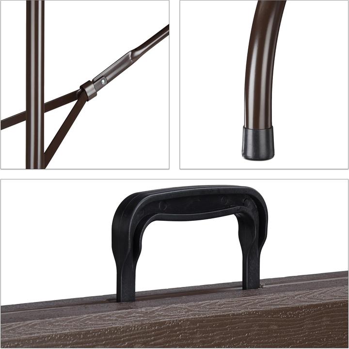 Immagine prodotto Relaxdays Tavolo giardino bistrò tavolino (180 cm)