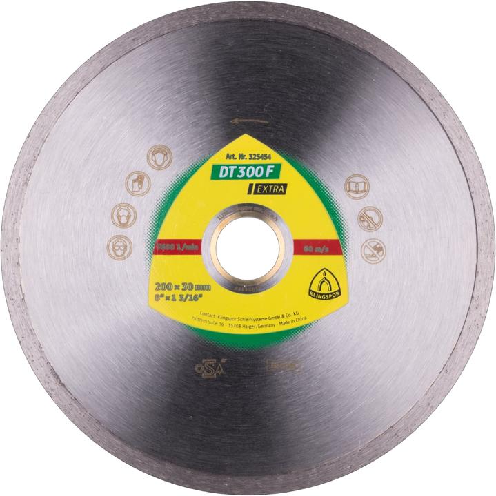 Produktbild Klingspor DT 300 F Extra - Diamanttrennscheibe 200 x 25,4 / 30 mm