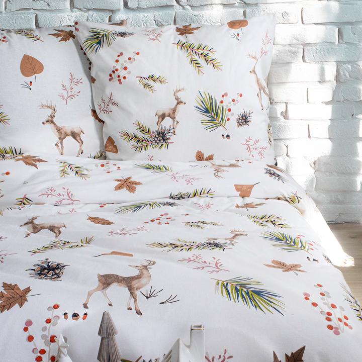 Produktbild Fleuresse Feinbiber Bettwäsche Aspen Anchorage braun (Duvetbezug, 80x80 cm, 135x200 cm)