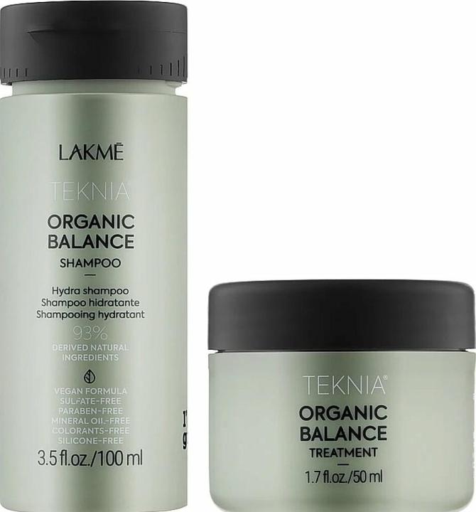 Immagine prodotto Lakmé Lakme Teknia Travel Pack Organic Balance: Shampoo 100ml + Trattamenti 100ml