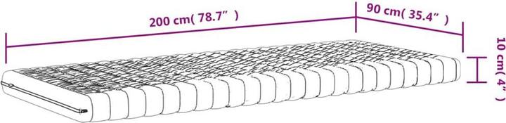 Immagine prodotto VidaXL Manka (90 x 200 cm, Nucleo di schiuma)