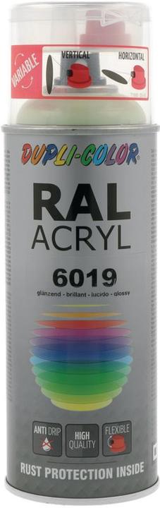 Actual product image Dupli-Color Glossy acrylic paint RAL 6019 pastel green (white-green, 0.40 l)