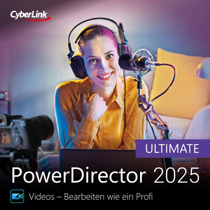 CyberLink PowerDirector 2025 Ultimate Download Code (1 User, 1 Geräte/User, unbegrenzt)
