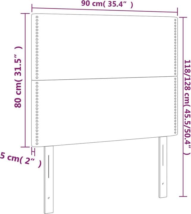 Produktbild VidaXL Thorn (90 x 5 x 128 cm)