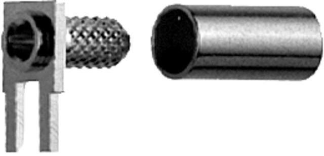 Productafbeelding Telegärtner Kabelhoekconnector G07 voor gedrukte schakelingen, 2 soldeerklemmen, Au, D0603, Z56, G07 (RG-316/U)