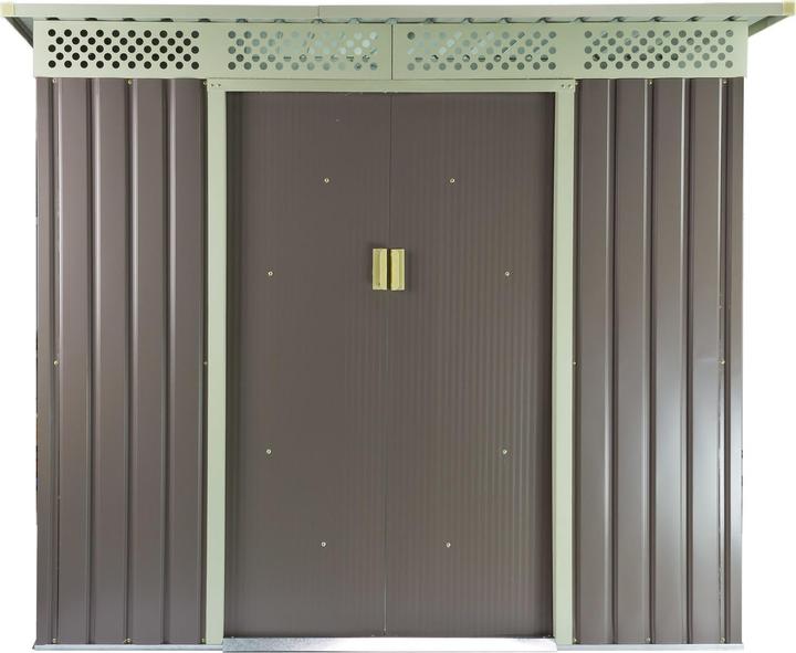 Immagine prodotto Dema Capanno da giardino / Capanno da giardino in metallo Bristol Brown 213x142x184cm