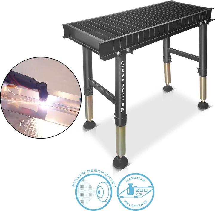 Produktbild Stahlwerk Plasmaschneidtisch PCT-1000ST 1000 x 410 mm höhenverstellbare Werkbank (41 cm, 100 cm)