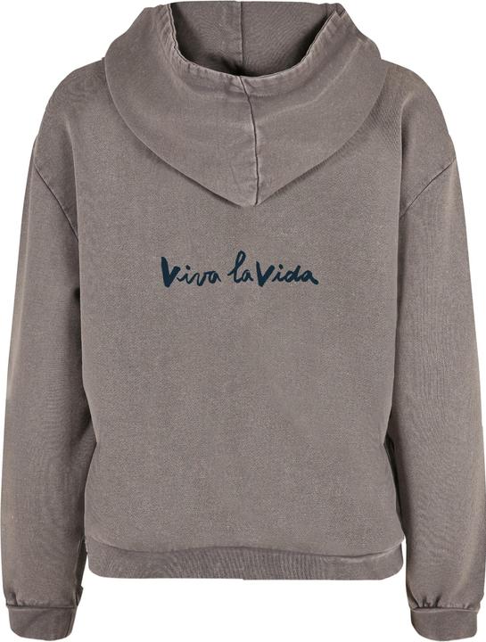 Produktbild Merchcode Ladies Frida Kahlo - Viva la vida 2 Acid Washed Oversize Hoody - 178047 (4XL)