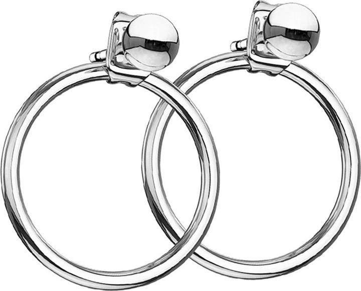 Image du produit Star Piercing Boucles d'oreilles argent avec pendentif boule Anneau (sans laiton, Acier chirurgical 316L)