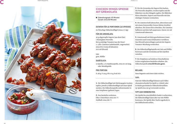 Actual product image Dr. Oetker Partyrezepte von A - Z (German, DrOetker, 2018)
