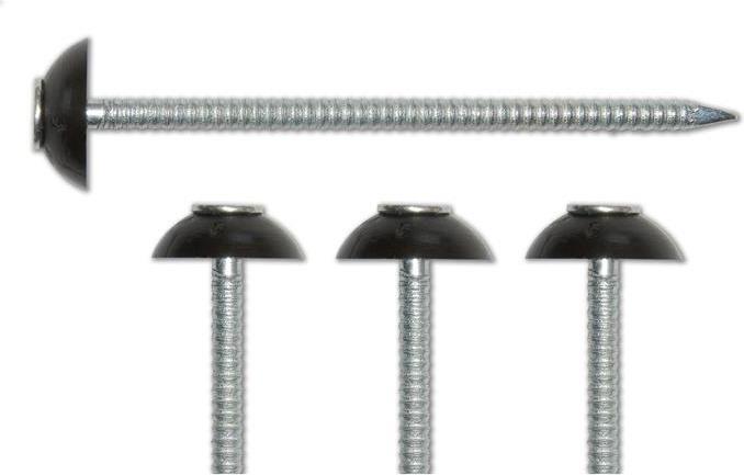 Produktbild Gutta Super-S Ngel fr Bitumenwellplatten schwarz 2,8 x 70 mm Pack = 200 St (200 Stück, 70 mm)
