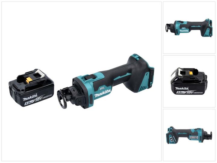 Makita DCO 181 T1 Akku Rotationsschneider 18 V 32000 U/min Brushless + 1x Akku 5,0 Ah - ohne Ladeger