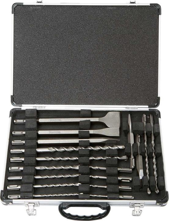 Actual product image Makita Hammer drill set 17 pieces D-42 (6 mm, 12 mm, 14 mm, 10 mm, 5 mm, 8 mm)