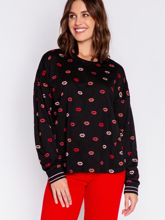 Immagine prodotto Pj Salvage Pigiama top "Be mine" nero/piccolo a fantasia (S)
