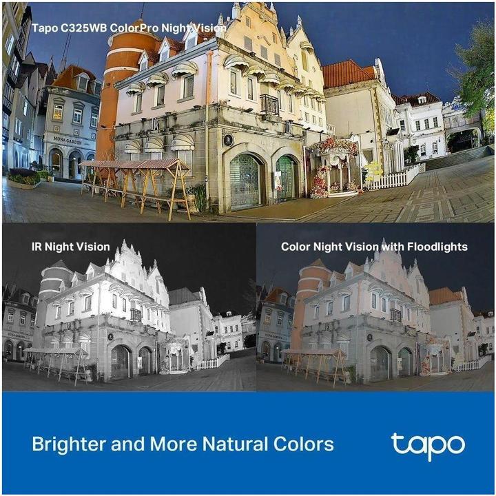 Produktbild TP-Link Tapo C325WB 4MP QHD Outdoor Kamera ColorPro MicroSD (2688 x 1520 Pixel)