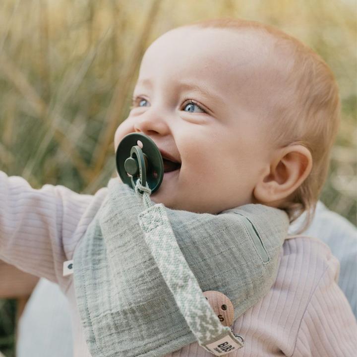 Image du produit Bibs Attache-sucette tressée, Sage/ Ivory (1 x)