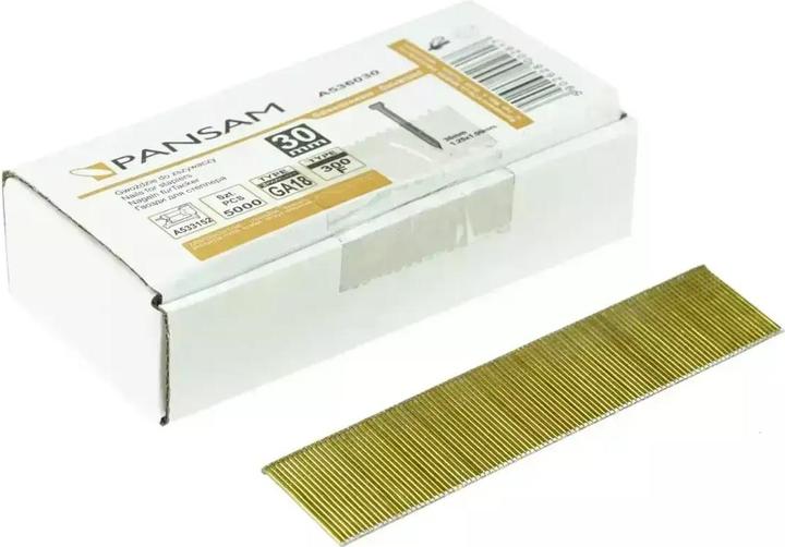 Actual product image Pansam Nails for pneumatic tacker TYPE 300 40mm 5000pcs - A536040 (1 Piece, 40 mm)