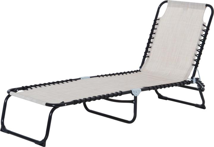 Immagine prodotto Outsunny Lettino pieghevole con funzione di ripiegamento (197 cm)