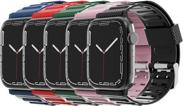 Actual product image MU Style Carbon Look Series TPU Plastic Wristband (44 mm, 45 mm, 42 mm, TPU Plastic)