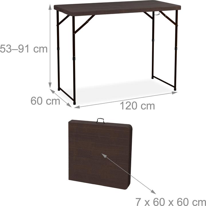 Immagine prodotto Relaxdays Tavolo da-giardino (120 cm)