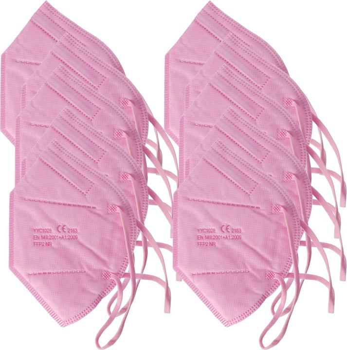 Image du produit AccuCell 10 masques FFP2 rose 5 couches, certifiés DIN (FFP2, 10 x)