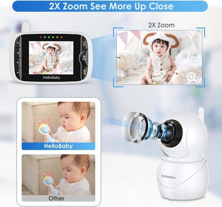 Produktbild HelloBaby HB66 pro (Babyphone mit Kamera, 300 m)
