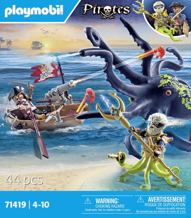 Image du produit Playmobil Combattre le poulpe géant (71419, Playmobil Pirates)