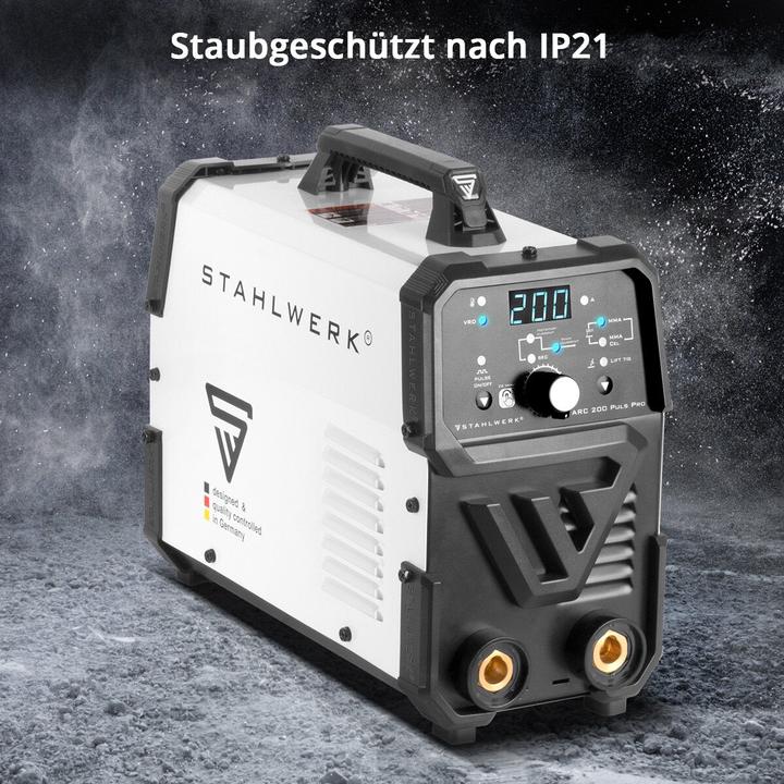 Actual product image Stahlwerk Welding machine ARC 200 Puls Pro MMA E Hand Lift TIG pulse function 200 A