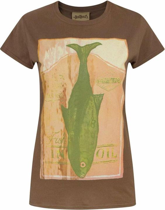 Actual product image Boxtrolls Womens/Ladies Fish T-Shirt (L)