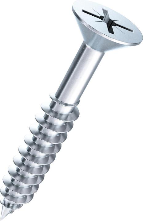 Produktbild Ferronorm Senk-Spanplattenschrauben mit Schaft, 100 Stk (100 Schrauben pro Stück)