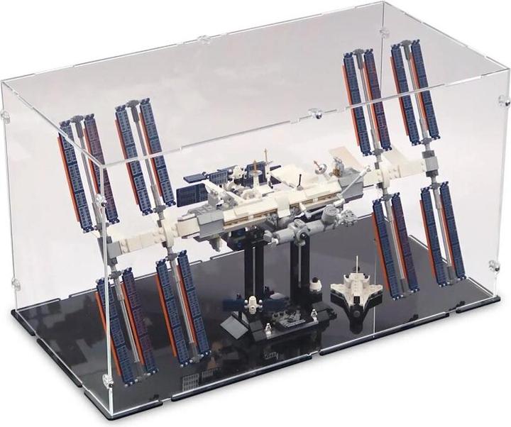 Image du produit iDisplayit Présentoir en acrylique pour LEGO® 21321 Station spatiale internationale (avec fond noir)