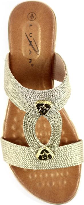 Actual product image Lunar Womens/Ladies Calow Leather Sandals (41)