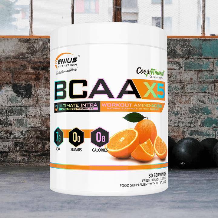 Immagine prodotto Genius Nutrition BCAA-X5 (Arancia, 1 pz., 460 g)