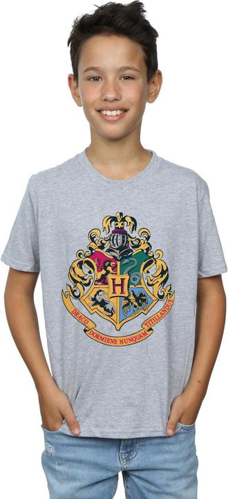 Actual product image Boys Hogwarts Crest Gold Ink T-Shirt (116)