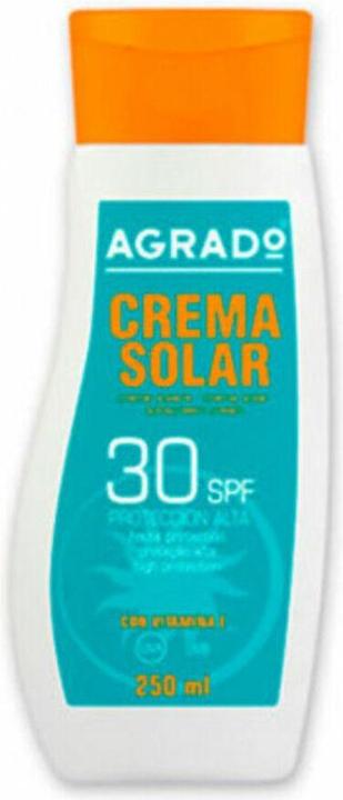 Actual product image Agrado Sun cream Spf 30 (250 ml) (Suntan cream, SPF 30, 250 ml)