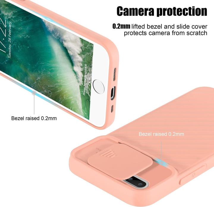 Immagine prodotto Cadorabo Cover in TPU con protezione della fotocamera (Apple iPhone 7 Plus, Apple iPhone 7s Plus)