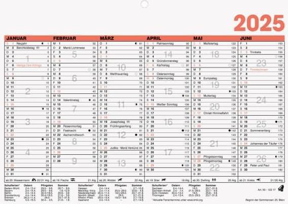 Actual product image Glocken Blackboard calendar (A5, German)