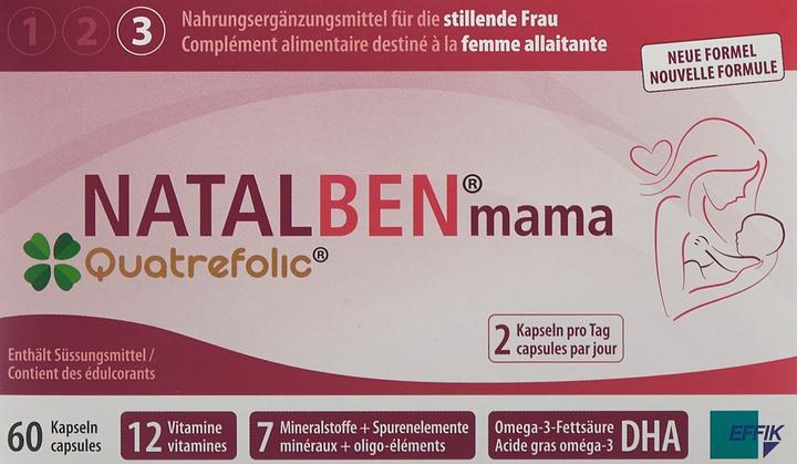 Actual product image Natalben Mama Quatrefolic (1 Piece, Capsules, 132 g)