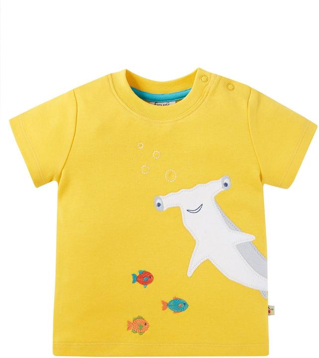 Frugi Kleinkinder T-Shirt Dandelion/Shark (86, 92)