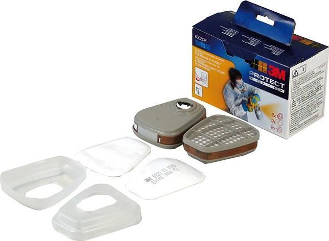 Produktbild 3M Ersatzfilter für Atemschutz Halbmaske 6002C (A2P2, 2 x)