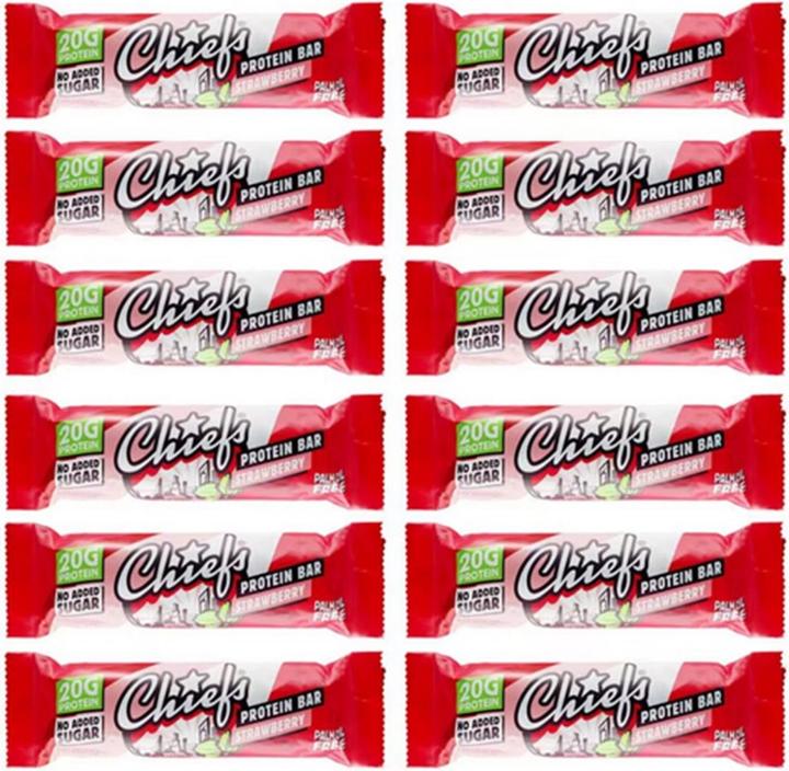 Produktbild Chiefs Protein Bar (Erdbeere, 12 Stk., 660 g)