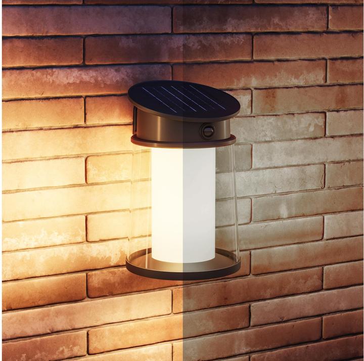 Produktbild Philips Lighting Juda 929004633201 Solar-Aussenwandleuchte 3.2 W Warmweiss Schwa (470 lm, IP44)