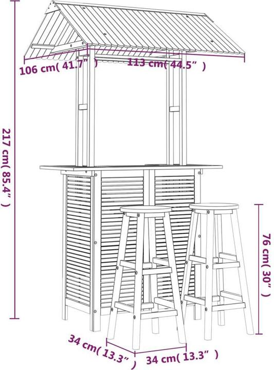 Immagine prodotto VidaXL Teodoro (34 cm)