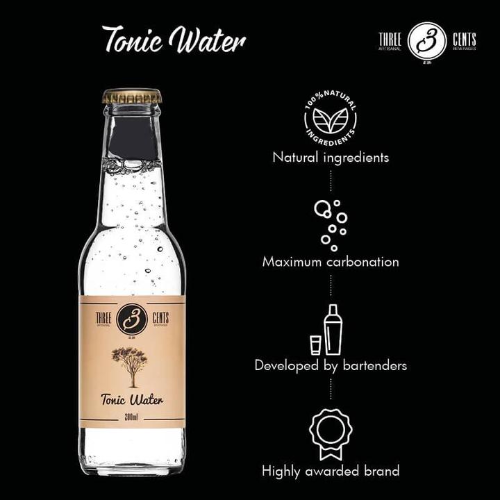 Actual product image Three Cents Tonic Water (6 x 20 cl)