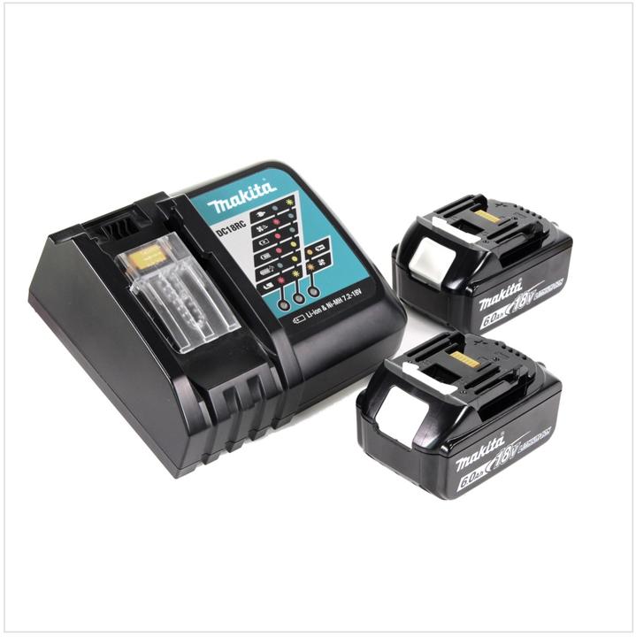 Actual product image Makita DGA 513 RGJ Battery angle grinder 18V 125mm Brushless + 2x battery 6.0Ah + charger + Makpac (125 mm)