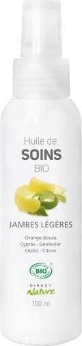 Actual product image Direct Nature Organic Care Oil Light Legs 100 ml (Body oil, 100 ml)
